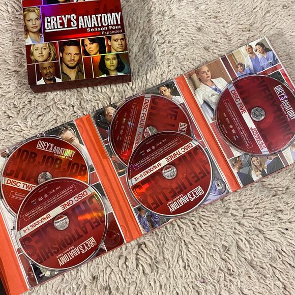 Grey's Anatomy Season 4 Full Disc Set DVD Tested - Picture 3 of 3